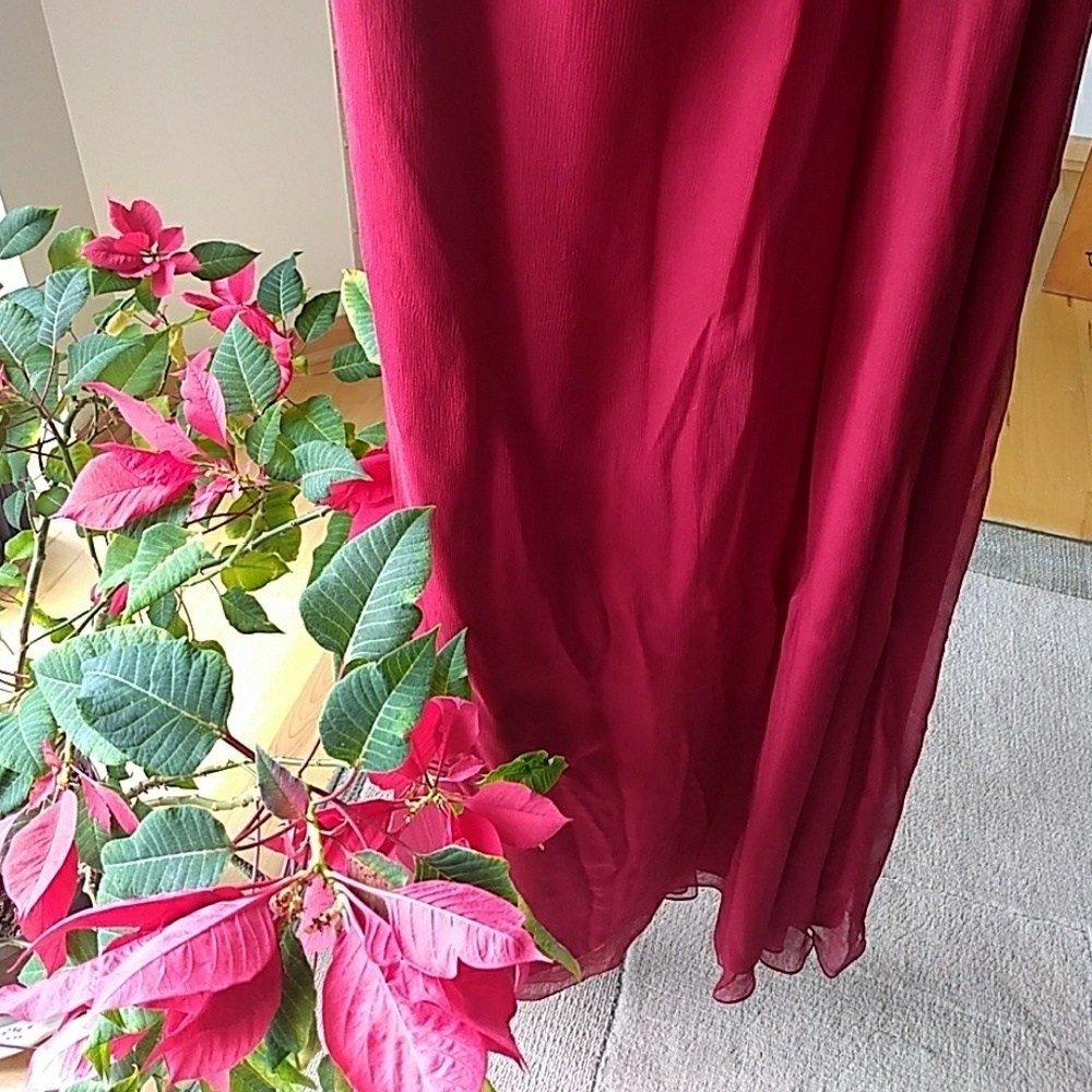 AMSALE 100% Silk G629C LONG BRIDESMAID DRESS New - Picture 7 of 7